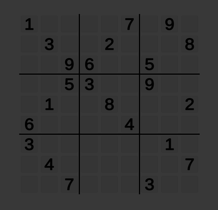 Picture of my implementation of Sudoku